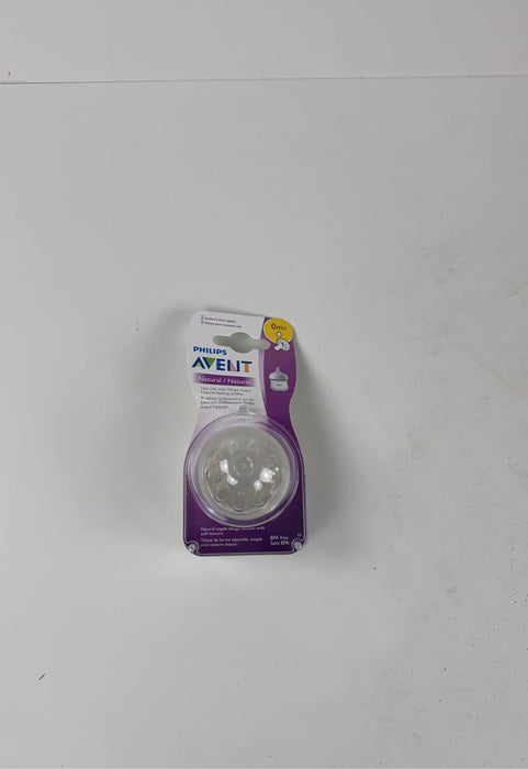 used Philips Avent Natural Baby Bottle Nipples, Newborn 0m+, 2-Pack