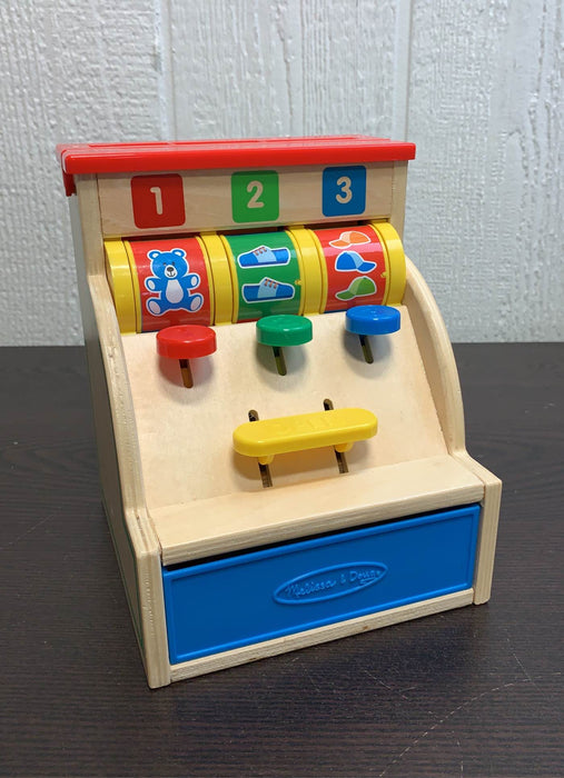 used Melissa & Doug Spin And Swipe Wooden Cash Register