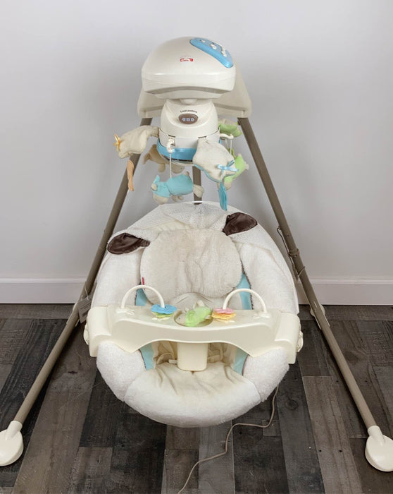 secondhand Fisher Price Cradle 'n Swing, My Little Lamb