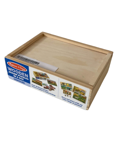 used Melissa & Doug Vehicles Wooden Mini Puzzle Set