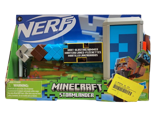 used Nerf Minecraft Stormlander Blaster