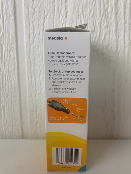 secondhand Medela 9V Portable Vehicle Adaptor