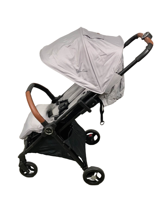 secondhand Silver Cross Jet Compact Stroller, 2022, Sterling Silver