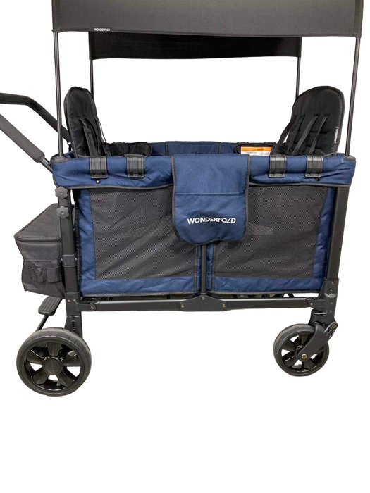 secondhand Wonderfold W4 Multifunctional Quad Stroller Wagon, 2023, Noble Navy