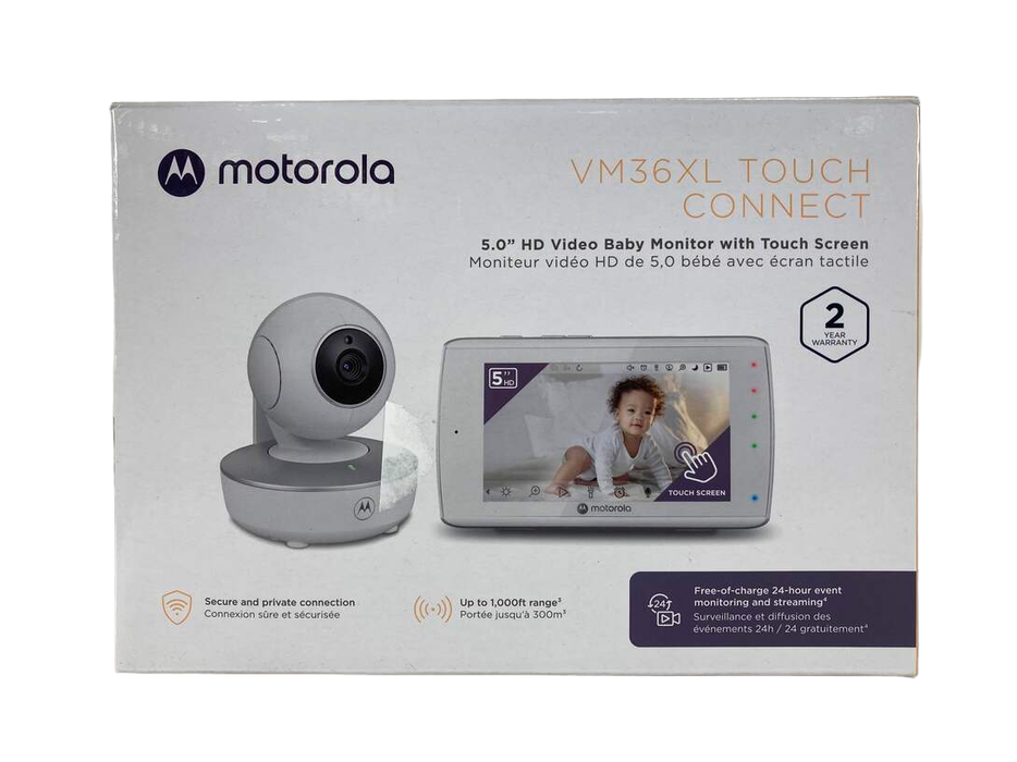 used Motorola VM36XL Touch Connect Baby Monitor