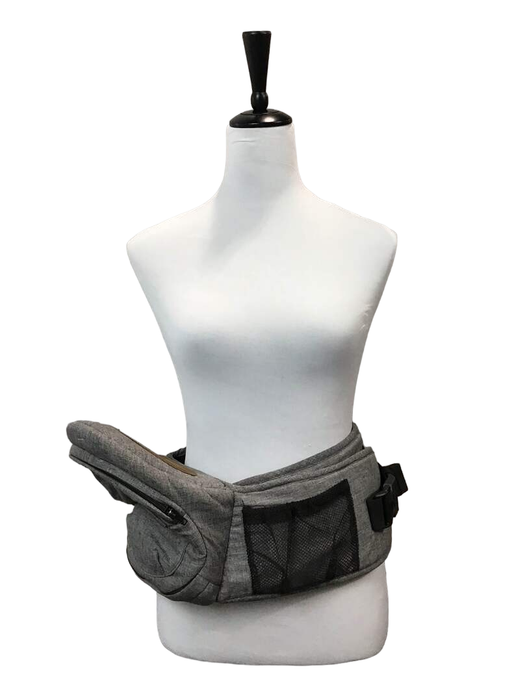 used TushBaby Hip Baby Carrier, Charcoal