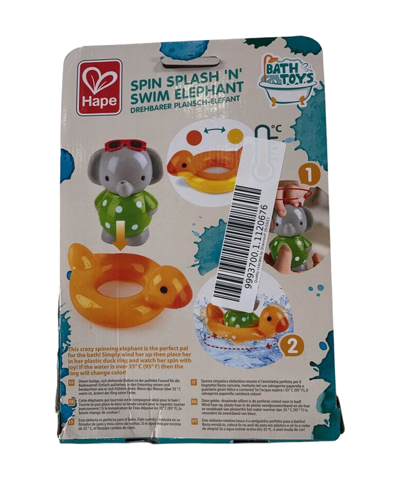 secondhand Hape Spin Splash ‘N Swim Elephant