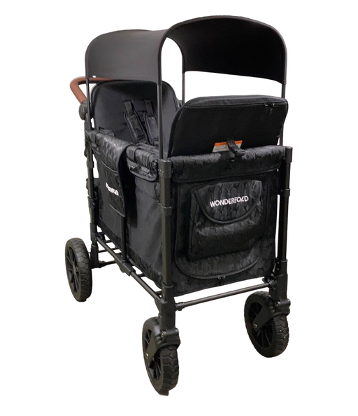 used Wonderfold W2 Luxe Multifunctional Double Stroller Wagon, 2023, Elite Black Camo