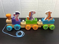 used Melissa & Doug First Play Wooden Rocking Animals Train