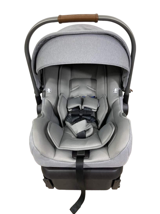 used Nuna PIPA rx Infant Car Seat with RELX Base, Frost, 2020