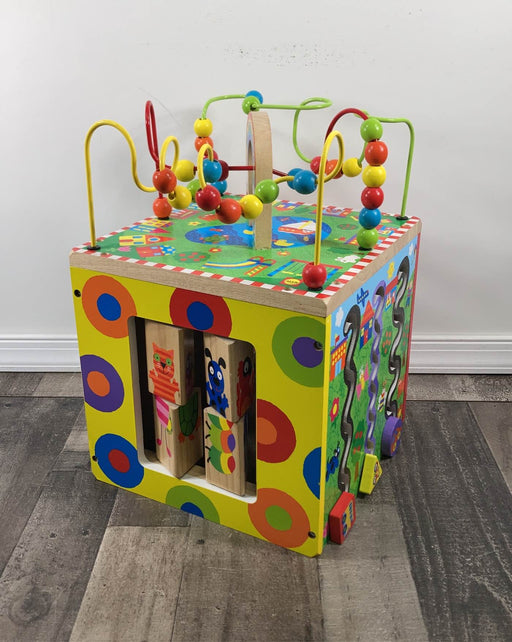 used ALEX Toys Discover My Busy Town Wooden Activity Cube