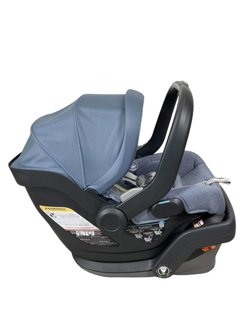 secondhand UPPAbaby MESA V2 Infant Car Seat, 2023, Gregory (Blue Melange Merino Wool)