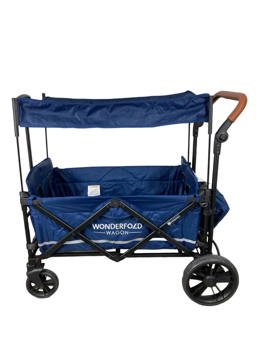 used Wonderfold X2 Push + Pull Double Stroller Wagon, Sapphire Navy, 2022