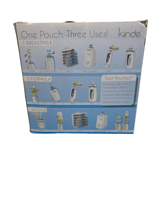 secondhand Kiinde Twist Pouches, 8oz, 40 Pack