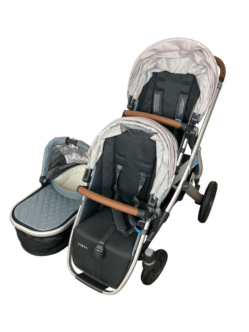 used UPPAbaby VISTA V2 Double Stroller, 2019, Stella (Grey Brushed Melange)