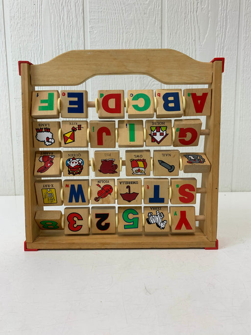 secondhand Flip-A-Block Alphabet Abacus