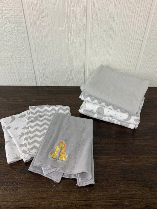 used BUNDLE Baby Blankets And Burp Cloths