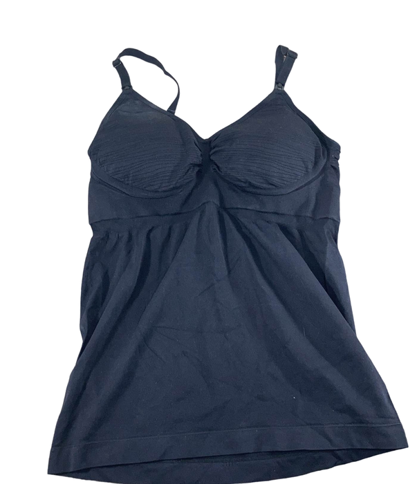 used Kindred Bravely Sublime Maternity And Nursing Tank With Built In Bra, Black, Regular, XL