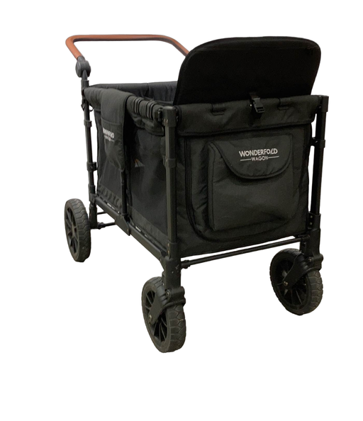 used Wonderfold W4 Luxe Quad Stroller Wagon, 2022, Volcanic Black