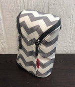 used Skip Hop Grab And Go Double Bottle Bag, Chevron