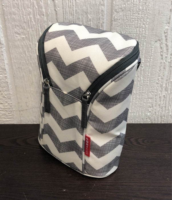 used Skip Hop Grab And Go Double Bottle Bag, Chevron