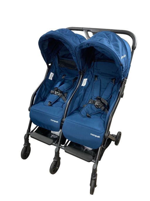 secondhand Mompush Lithe Double Stroller, Navy, 2021