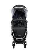 secondhand Mockingbird Single Stroller, 2023, Black, Watercolor Drops, Silver With Black Leather