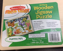 secondhand Melissa & Doug 12-Piece Wooden Jigsaw Puzzle