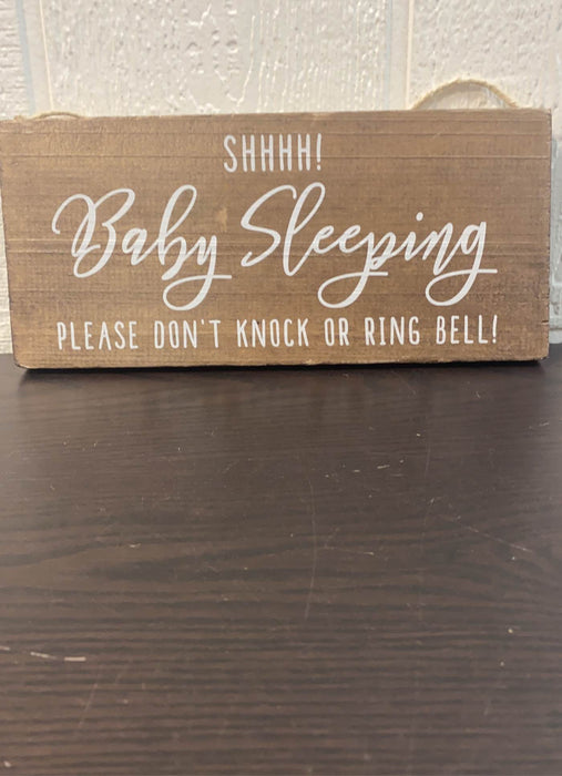 used Baby Sleeping Sign