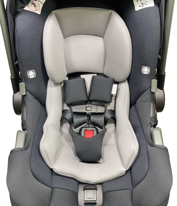 Nuna PIPA rx Infant Car Seat with RELX Base, 2023, Caviar