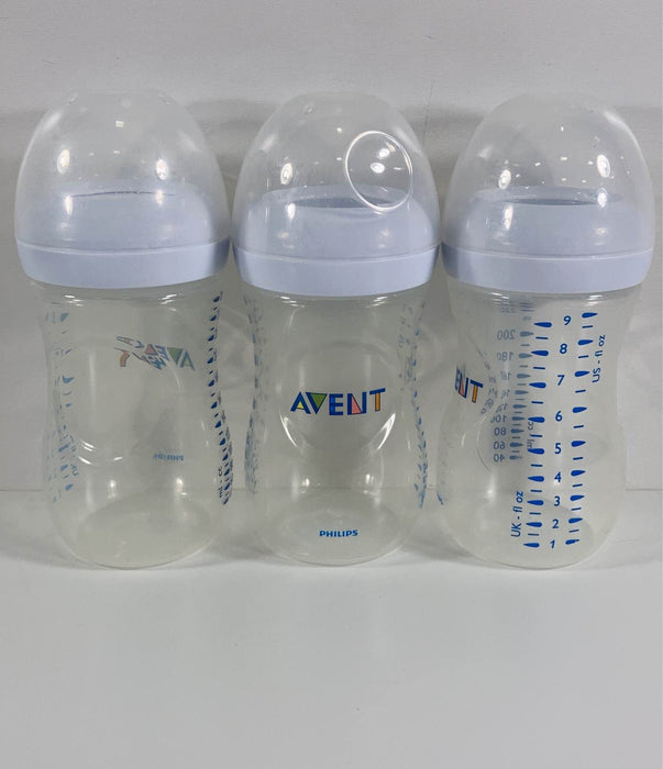 used Philips Avent Natural Baby Bottles, 9oz, 3-Pack, Clear