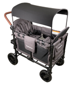 used Wonderfold W4 Luxe Quad Stroller Wagon, Charcoal Grey with Black Frame, 2023