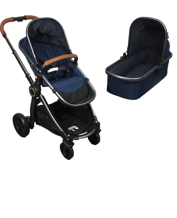 used Mompush Ultimate 2 Baby Stroller, Navy with Grey Frame, 2022