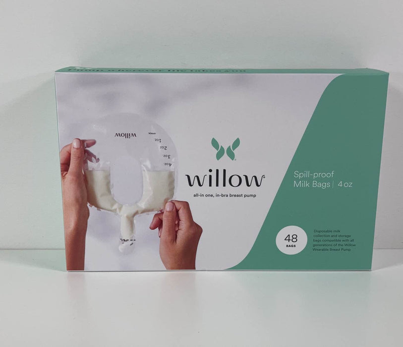 used Willow 48-Count 4 oz Spill-Proof Breast Milk Bags