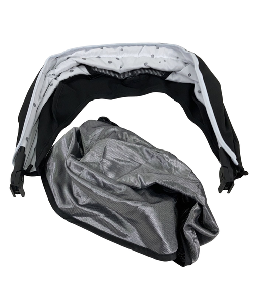 used Mockingbird Replacement Extendable Canopy, Black, Watercolor Drops