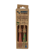 used Roarex All Natural Eco Toothbrush Set, 4 pack Rose/Mint