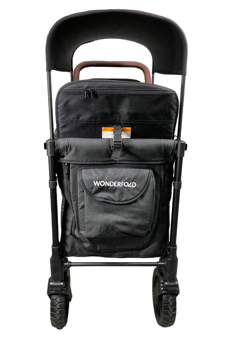 Wonderfold W2 Luxe Multifunctional Double Stroller Wagon, 2023, Volcanic Black