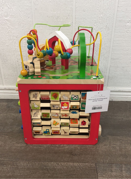 used Battat Wooden Activity Cube