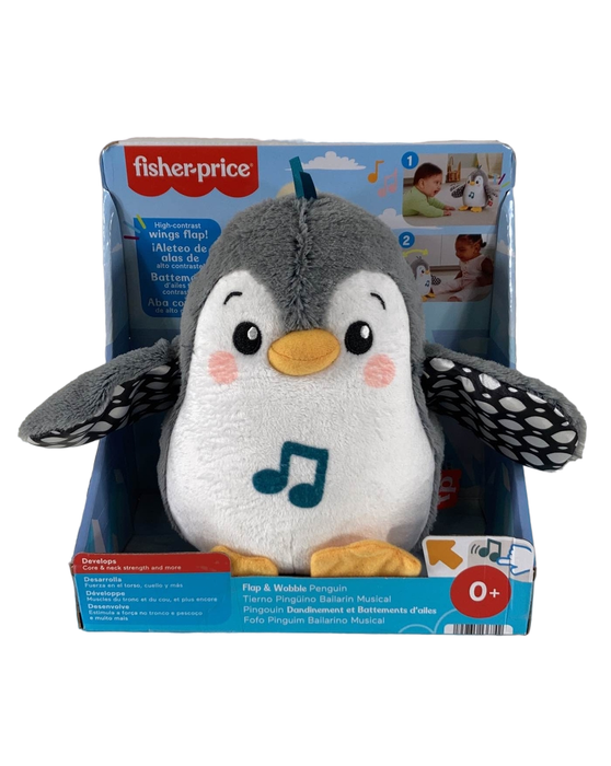 used Fisher Price Flap And Wobble Musical Plush Penguin