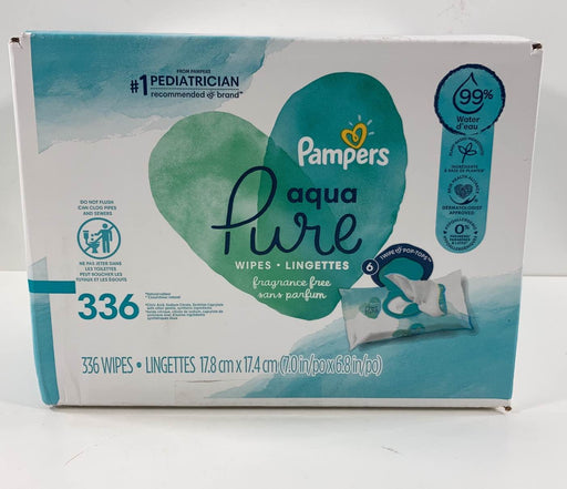 used Pampers Aqua Pure Sensitive Baby Wipes, 336ct