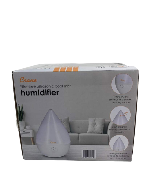 used Crane Ultrasonic Cool Mist Humidifier, White