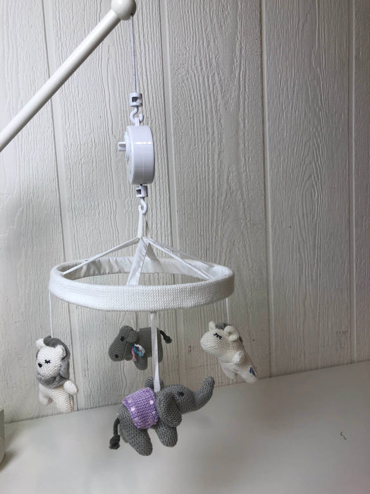 secondhand Pottery Barn Kids Crib Mobile, Knit Animal Friends