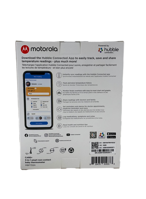 secondhand Motorola Care+ 3-in-1 No Touch Digital Thermometer