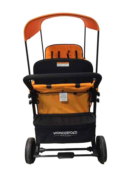 Wonderfold W4 Multifunctional Quad Stroller Wagon , 2021, Sunset Orange