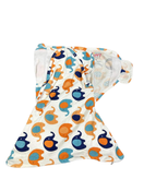 secondhand Sleeping Baby Zippy Swaddle, S/M Blue & Orange Elephants