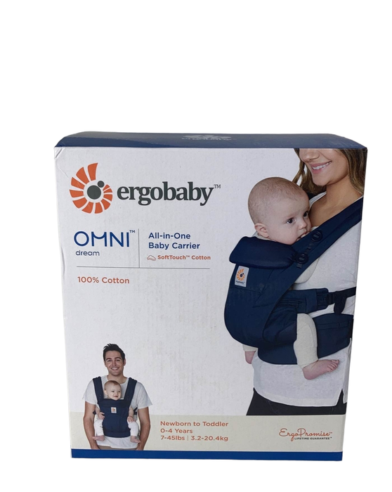 used Ergobaby Omni Dream Baby Carrier, Midnight Blue