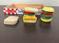 secondhand Melissa & Doug Wooden Sandwich Making Set