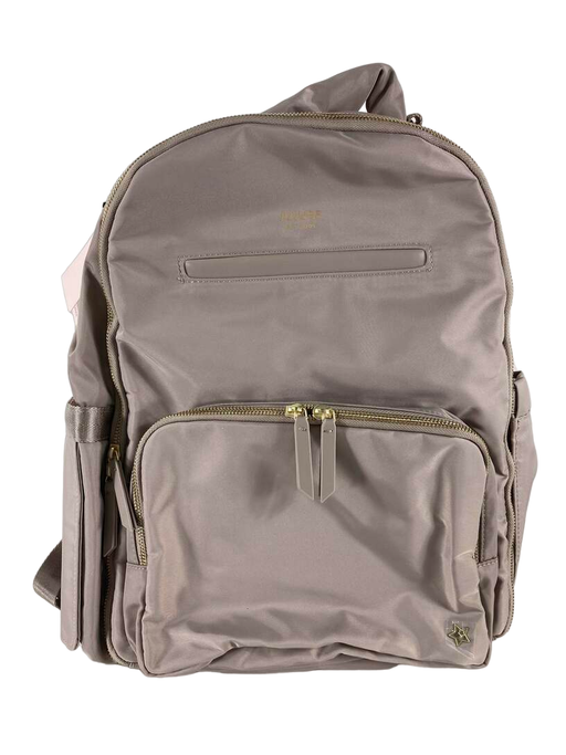 used JuJuBe The Classic Diaper Backpack, Taupe