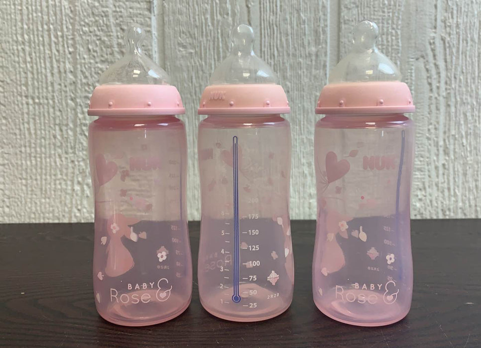 used NUK Simply Natural Bottles, 10oz, 3 Pack