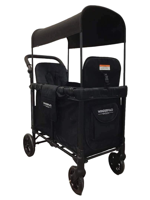 secondhand Wonderfold W2 Original Multifunctional Double Stroller Wagon, 2021, Black